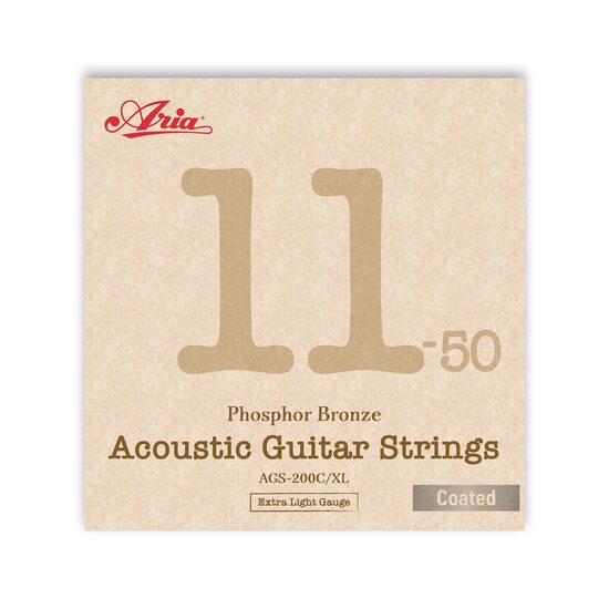 Corzi chitara acustica .010-.047 Aria Pro II AGS-200C/XL coated Extra Light