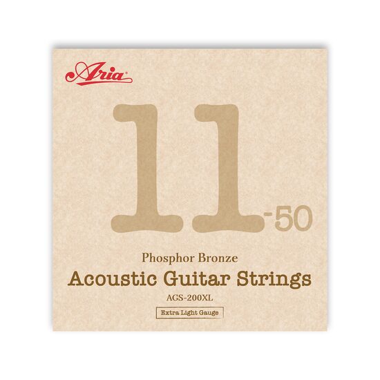 Corzi chitara acustica .011-.050 Aria Pro II AGS-200XL Extra Light