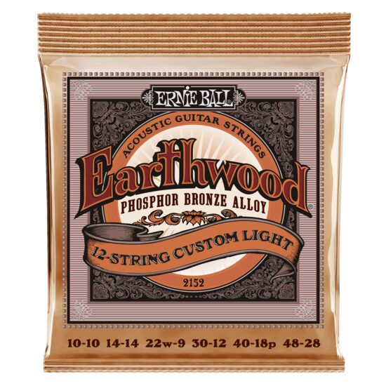 Corzi chitara acustica 12 corzi Custom Light 10-48 Ernie Ball Earthwood 2152, Phosphor Bronz