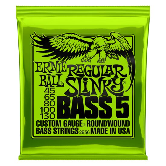 Corzi chitara bass 5 corzi 45-130 Ernie Ball 2836 nickel plated, slinky