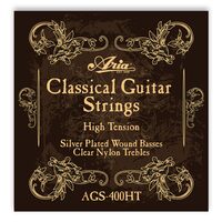 Corzi chitara clasica Aria AGS-400HT, hard tension, argintate