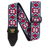 Curea chitara Ernie Ball 4639 Taos Fire Red Jacquard Strap