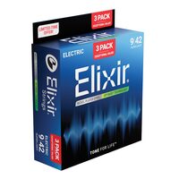 Pachet 2+1 seturi corzi chitara electrica 9-42 Elixir Optiweb super light