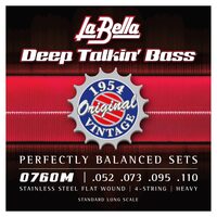 Set corzi chitara bass 4 corzi 52-110 La Bella 0760M