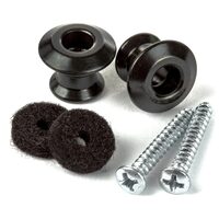 Straplock, buton chitara Dunlop 2PSLS033BK, set 2 buc
