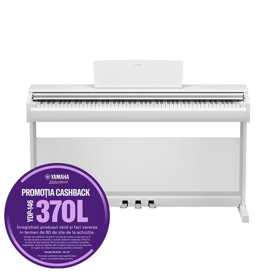 Pian digital Yamaha Arius YDP-146 WH White, alb