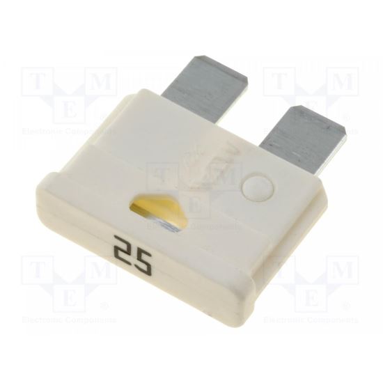 Siguranţa, 25A, 32V, auto, 19mm, UNIVAL