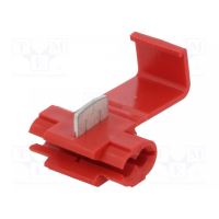 Conector splice cu eliberare rapida, rosu, IDC, 1.5-2.5mm2, pe cablu