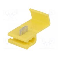 Conector splice cu eliberare rapida, galben, IDC, 4-6mm2, pe cablu
