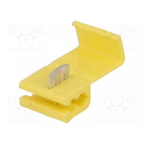 Conector splice cu eliberare rapida, galben, IDC, 4-6mm2, pe cablu