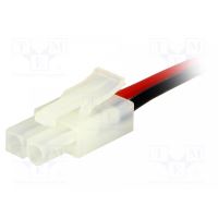 Cablu cu mufa mama , Tamiya-W, pin 2, pas pini 6.2mm, 14 cm