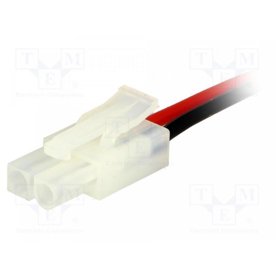Cablu cu mufa mama , Tamiya-W, pin 2, pas pini 6.2mm, 14 cm