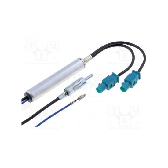 Separator antena, DIN mufa, Fakra mufa x2, Seat, Skoda, VW