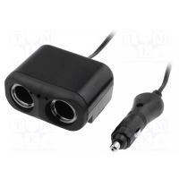 Distribuitor bricheta auto, soclu bricheta auto x2, 10A, 12V/2x4A