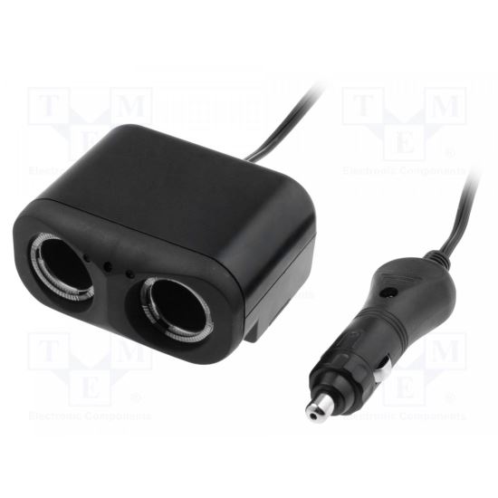 Distribuitor bricheta auto, soclu bricheta auto x2, 10A, 12V/2x4A