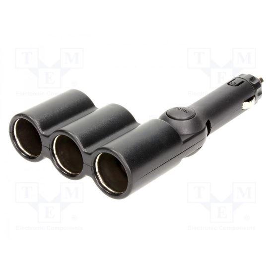 Distribuitor bricheta auto, soclu bricheta auto x3, 15A