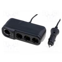 Distribuitor bricheta auto, soclu bricheta auto x4, 10A, 12V/4x2, 5A