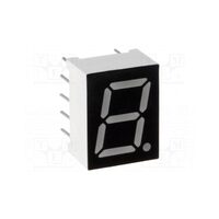Afisaj led 7 segmente 10.16mm albastru 60mcd catod