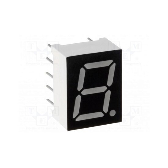 Afisaj led 7 segmente 10.16mm albastru 60mcd catod