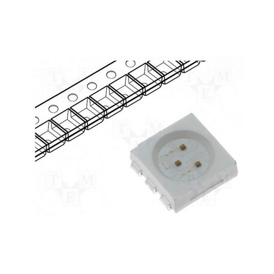 LED 5050 0.7-1.3cd 120 ROSU
