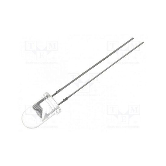 Led 5mm rosu 1560-3000 mcd 60c