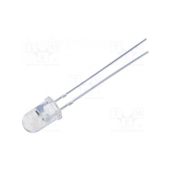 Led galben 5mm 4500-5800mcd cu clipire