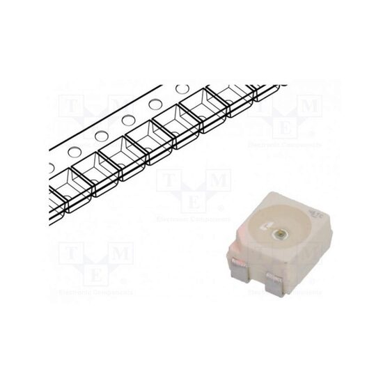Led SMD 3528 PLCC4 albastru 280mcd 30mA 120 grade