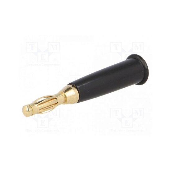 Mufa banana 4mm 60VDC neagra