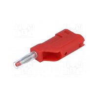 Mufa banana 4mm 10a 60vdc rosie