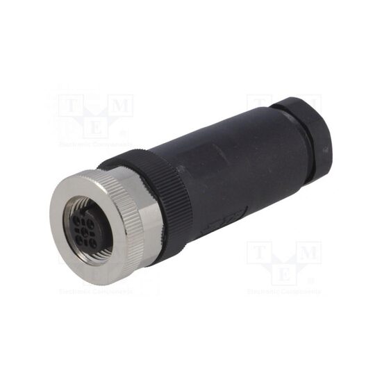 Mufa M12 4 pini mama CANOpen pe cablu IP67