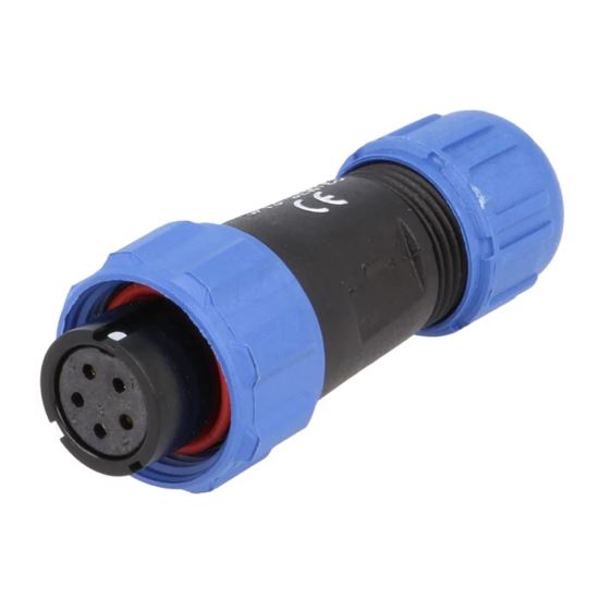 Mufa mama SP13 5 pini IP68 lipire pe cablu