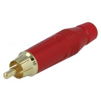 Mufa RCA dreapta Amphenol ACPR-RED , aurita, rosie