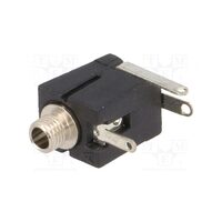 Soclu jack 2.5mm mama mono cu intrerupator, lipire