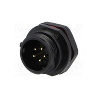 Soclu tata SP13 5 pini IP68 5A lipire pe cablu