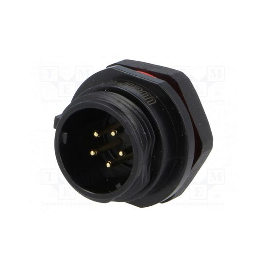 Soclu tata SP13 5 pini IP68 5A lipire pe cablu