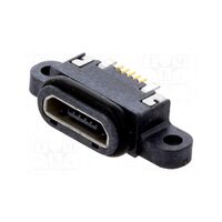 Soclu usb micro smt 5 pini cu sigiliu usb2.0 ipx7 aurit