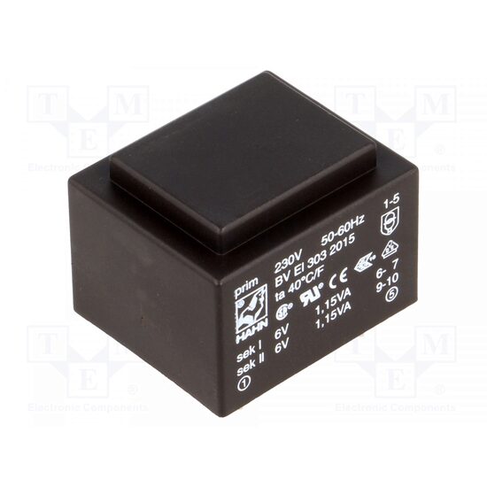 Transformator incapsulat 6v 191ma