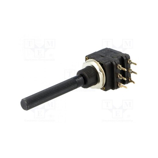 Potentiometru axial singura tura 22k 200mW 6mm
