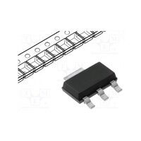 Tranzistor PNP; bipolar; 100V; 1A; 1,6W; SOT223