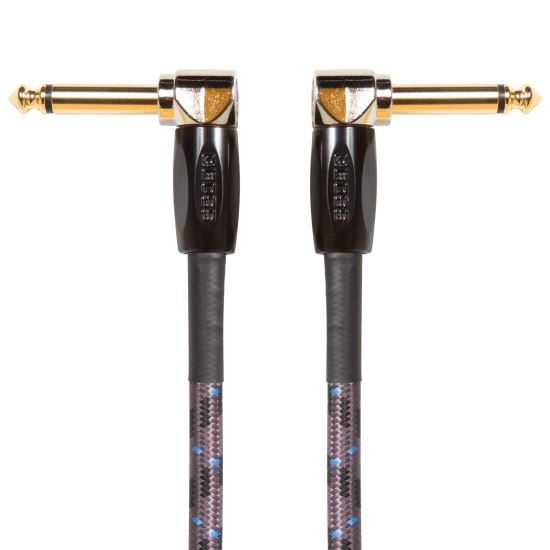 Cablu instrument 0.3M Boss BIC-1AA , jack 6.3 tata mono in unghi, jack 6.3 tata mono in unghi, aurit 24K