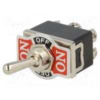 Intrerupator basculant on-off-on 10a 6pini