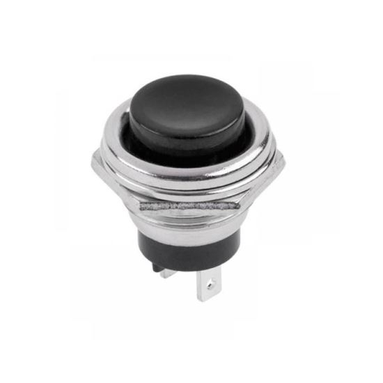 Intrerupator push on negru