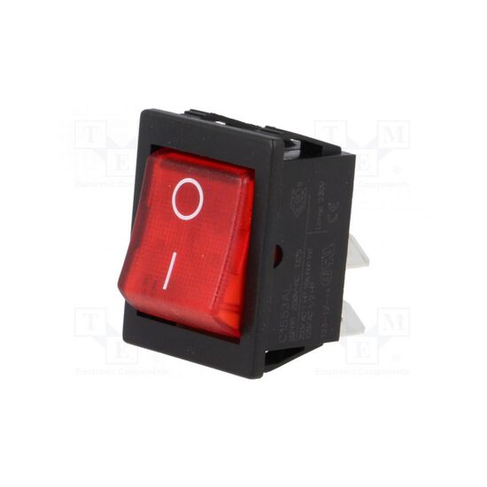 Intrerupator Rosu OFF-ON 16a/220v