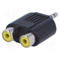 Adaptor jack 3.5mm tata-2rca mama