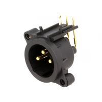 Soclu XLR tata 90 grade 6A Neutrik NC3MAAH