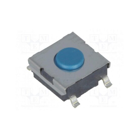 Push buton 0,05a/24vdc 6x6 h2.55 albastru