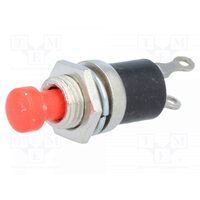 Push buton rosu normal deschis 27x9 mm