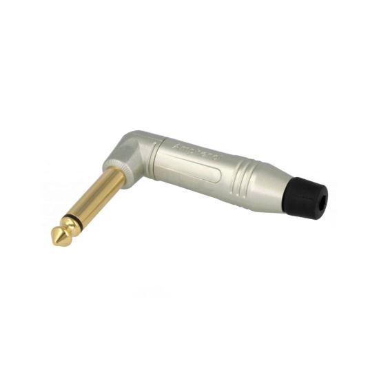 Mufa jack 6.3 mono 90 grade Amphenol ACPM-RN-AU , aurita, gri
