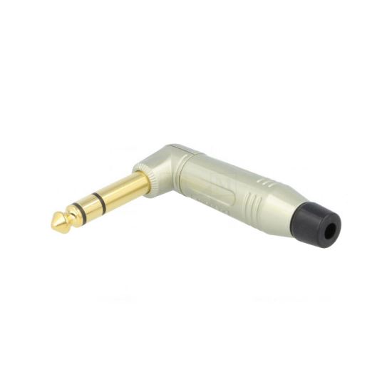 Mufa jack 6.3 stereo 90 grade Amphenol ACPS-RN-AU , aurita gri