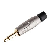 Mufa jack mono 3.5mm drept Amphenol KM2P-AU , aurit gri